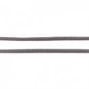 Baumwollkordel geflochten rund 8 mm dunkelgrau